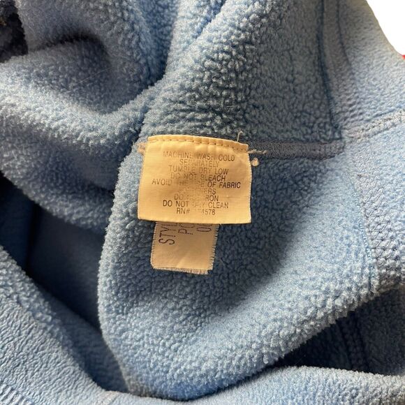 Vineyard Vines Small Fleece Vest Sleeveless Light Blue Full Zip Pockets - Picture 3 of 11